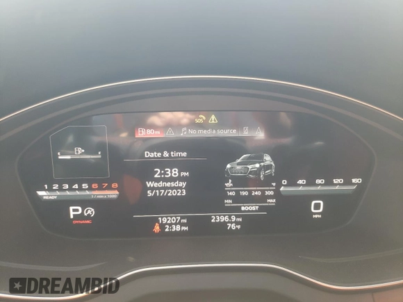 2022 Audi SQ5 Premium Plus with VIN WA1B4AFY4N2030995, listed as a Copart auction lot 52509873 with 19,207 mi miles and . Bid and sale history available at DreamBid. Image 9.