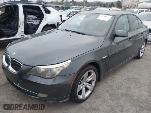 2008 BMW 5 Series 528i with VIN WBANU53558CT05385, listed as a IAAI auction lot 41732605 with 158,632 mi miles and . Bid and sale history available at DreamBid. Image 2.