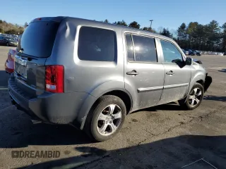 2012 Honda Pilot EX-L with VIN 5FNYF4H71CB072275, listed as a Copart auction lot 43347615 with Not Provided miles and Salvage Title. Bid and sale history available at DreamBid. Image 3.