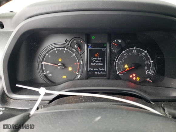 2021 Toyota 4Runner SR5 with VIN JTEEU5JR3M5246632, listed as a Copart auction lot 86261894 with 18,327 mi miles and Salvage Title. Bid and sale history available at carsss.com. Image 9.