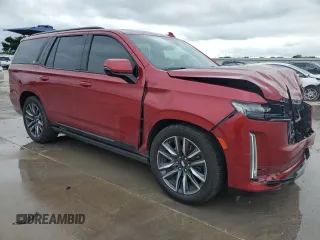 2021 Cadillac Escalade Sport z VIN 1GYS3FKL9MR226155, wystawiony jako Copart lot #55998785 z przebiegiem 96 725 mil mil oraz Szkody całkowita. Historia ofert i sprzedaży dostępna na DreamBid. Obrazek 4.
