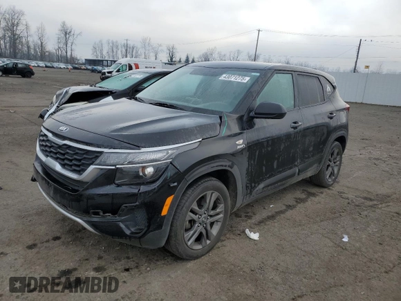 2021 Kia Seltos LX with VIN KNDEPCAA3M7094589, listed as a Copart auction lot 43071275 with 51,213 mi miles and Salvage Title. Bid and sale history available at carsss.com. Image 1.