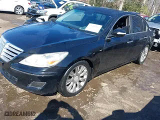 2009 Hyundai Genesis with VIN KMHGC46EX9U054696, listed as a IAAI auction lot 41651327 with 189,184 mi miles. Bid and sale history available at carsss.com. Image 17.
