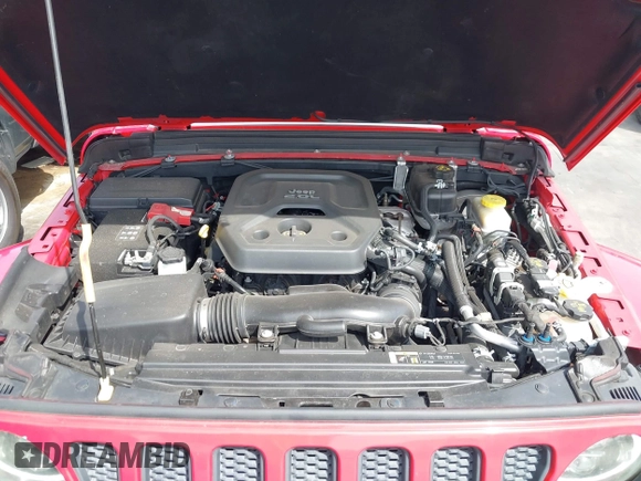 2019 Jeep Wrangler Unlimited Sahara with VIN 1C4HJXEN0KW552028, listed as a IAAI auction lot 41934634 with 53,054 mi miles and . Bid and sale history available at DreamBid. Image 10.