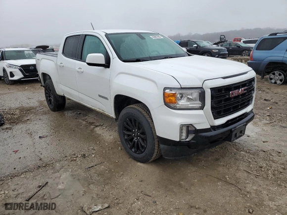 2022 GMC Canyon 4WD Elevation with VIN 1GTG6CEN0N1223773, listed as a Copart auction lot 43987965 with 76,756 mi miles and Salvage Title. Bid and sale history available at carsss.com. Image 4.