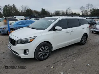 2015 Kia Sedona SX with VIN KNDMC5C19F6066689, listed as a Copart auction lot 85080314 with 154,972 mi miles and Clean Title. Bid and sale history available at carsss.com. Image 1.