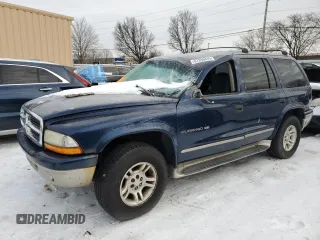 2001 Dodge Durango with VIN 1B4HS28N91F605557, listed as a Copart auction lot 87896845 with 217,191 mi miles and Salvage Title. Bid and sale history available at carsss.com. Image 1.
