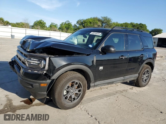 2024 Ford Bronco Sport Big Bend with VIN 3FMCR9B6XRRE28031, listed as a Copart auction lot 56916035 with 11,380 mi miles and Salvage title. Bid and sale history available at DreamBid. Image 1.