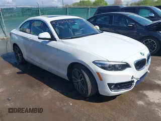 2019 BMW 2 Series 230i xDrive with VIN WBA2J3C53KVD49223, listed as a IAAI auction lot 42166115 with 55,303 mi miles and . Bid and sale history available at DreamBid. Image 1.