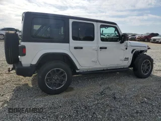 2021 Jeep Wrangler Unlimited Sport S with VIN 1C4HJXDG0MW766863, listed as a Copart auction lot 52681455 with 53,693 mi miles and Salvage title. Bid and sale history available at DreamBid. Image 3.