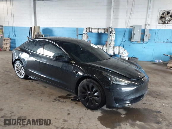 2023 Tesla Model 3 with VIN 5YJ3E1EA5PF396413, listed as a IAAI auction lot 42188639 with 57,717 mi miles and . Bid and sale history available at DreamBid. Image 1.