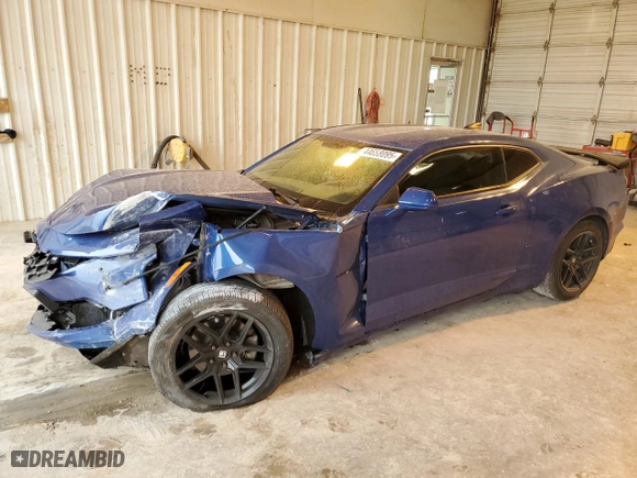 2019 Chevrolet Camaro 1LT with VIN 1G1FB1RX6K0125056, listed as a Copart auction lot 44658095 with 107,469 mi miles and Salvage Title. Bid and sale history available at carsss.com. Image 1.
