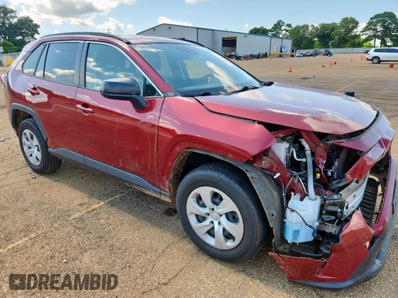 2019 Toyota RAV4 LE with VIN JTMH1RFV0KD517317, listed as a Copart auction lot 60217455 with 57,860 mi miles and Salvage title. Bid and sale history available at DreamBid. Image 4.