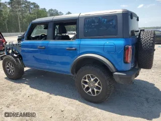 2024 Ford Bronco Badlands with VIN 1FMEE9BP5RLA31676, listed as a Copart auction lot 52140665 with 0 mi miles and Salvage Title. Bid and sale history available at carsss.com. Image 2.