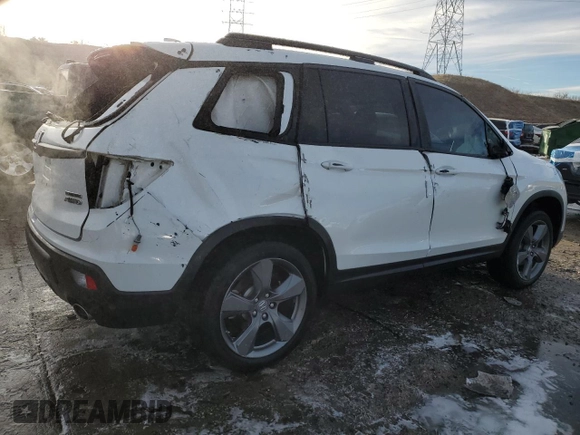 2021 Honda Passport Touring with VIN 5FNYF8H96MB005648, listed as a Copart auction lot 87242864 with 40,770 mi miles and Salvage Title. Bid and sale history available at carsss.com. Image 3.
