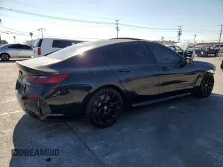 2024 BMW 8 Series 840i with VIN WBAGV2C05RCP20023, listed as a Copart auction lot 73481124 with 6,454 mi miles and Salvage Title. Bid and sale history available at carsss.com. Image 3.