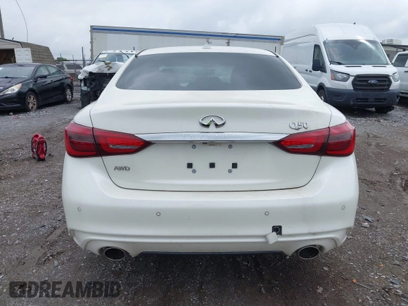 2021 Infiniti Q50 Luxe z VIN JN1EV7BR3MM751283, wystawiony jako IAAI lot #42446846 z przebiegiem 25 524 mil mil oraz . Historia ofert i sprzedaży dostępna na DreamBid. Obrazek 16.