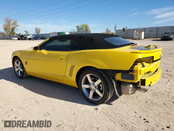 2012 Chevrolet Camaro 2LT with VIN 2G1FC3D31C9162357, listed as a Copart auction lot 82240844 with 103,119 mi miles and Salvage title. Bid and sale history available at DreamBid. Image 2.