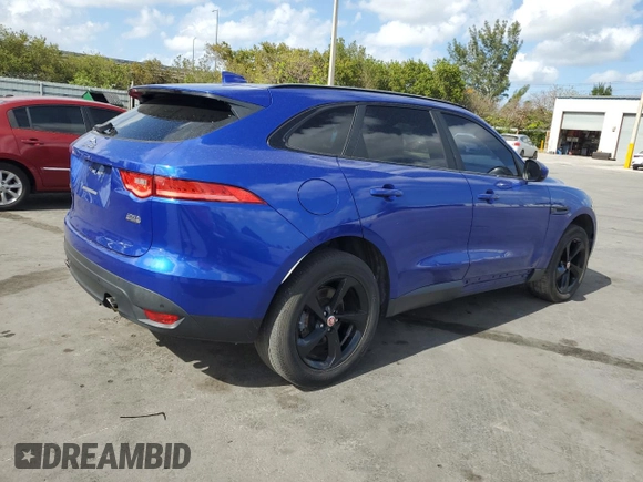 2018 Jaguar F-Pace 25t Premium with VIN SADCJ2FX1JA258666, listed as a Copart auction lot 54525345 with 121,340 mi miles and Clean Title. Bid and sale history available at DreamBid. Image 3.