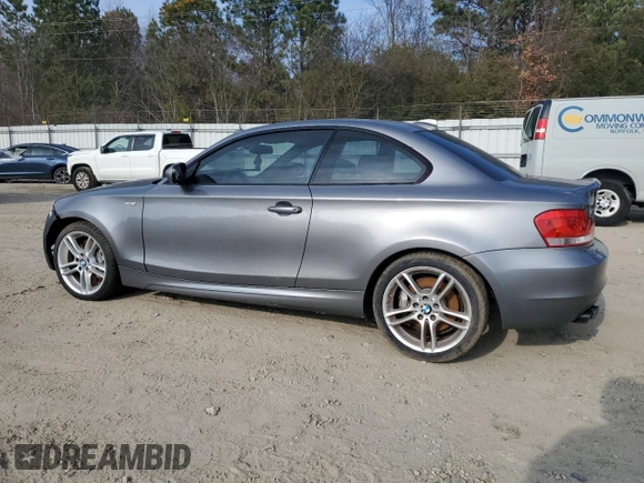 2012 BMW 1 Series 135i with VIN WBAUC9C56CVM12237, listed as a Copart auction lot 85595234 with Not provided miles and Salvage title. Bid and sale history available at DreamBid. Image 2.