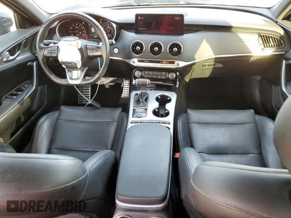 2022 Kia Stinger GT1 with VIN KNAE45LC4N6119944, listed as a Copart auction lot 73765534 with 54,963 mi miles and Salvage Title. Bid and sale history available at DreamBid. Image 8.
