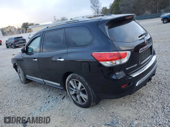 2016 Nissan Pathfinder Platinum with VIN 5N1AR2MN2GC644860, listed as a Copart auction lot 80128544 with 110,940 mi miles and Salvage Title. Bid and sale history available at carsss.com. Image 2.
