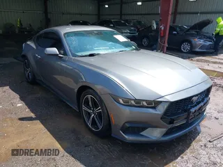 2024 Ford Mustang EcoBoost with VIN 1FA6P8TH7R5138548, listed as a IAAI auction lot 41948779 with 10,761 mi miles. Bid and sale history available at carsss.com. Image 1.
