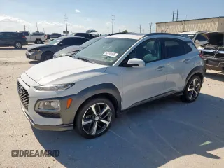 2018 Hyundai Kona Ultimate with VIN KM8K53A50JU098636, listed as a Copart auction lot 54158865 with 157,006 mi miles and Clean Title. Bid and sale history available at carsss.com. Image 1.