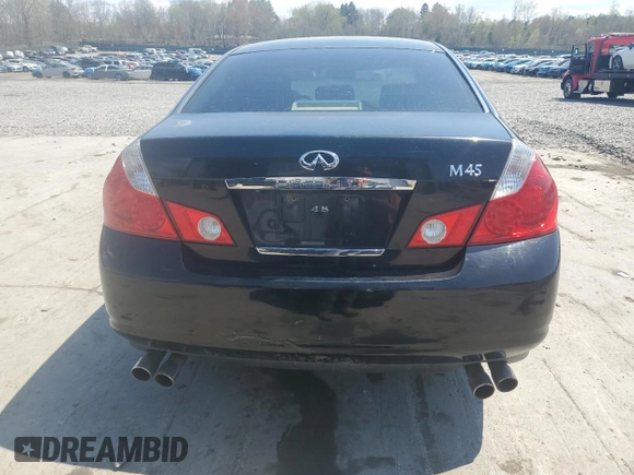 2006 Infiniti M45 Sport with VIN JNKBY01E16M203085, listed as a Copart auction lot 53916945 with 206,000 mi miles and Clean Title. Bid and sale history available at carsss.com. Image 6.