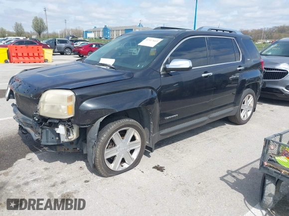 2011 GMC Terrain SLT-2 with VIN 2CTFLXE55B6400343, listed as a IAAI auction lot 41917669 with 202,865 mi miles. Bid and sale history available at carsss.com. Image 2.