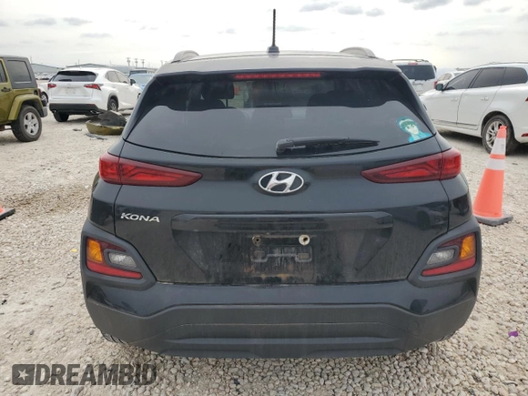 2018 Hyundai Kona SEL with VIN KM8K22AA5JU105130, listed as a Copart auction lot 54621125 with 81,625 mi miles and Salvage Title. Bid and sale history available at DreamBid. Image 6.