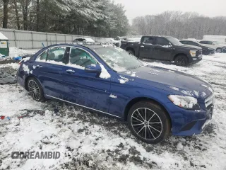 2020 Mercedes-Benz C 300 with VIN W1KWF8EB6LR589501, listed as a Copart auction lot 44657325 with 45,383 mi miles and Salvage Title. Bid and sale history available at DreamBid. Image 4.