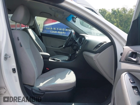 2015 Kia Optima LX with VIN KNAGM4A79F5555866, listed as a IAAI auction lot 42223745 with 115,504 mi miles and . Bid and sale history available at DreamBid. Image 5.
