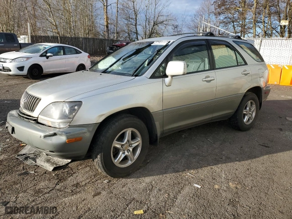 2000 Lexus RX 300 with VIN JT6HF10U9Y0148659, listed as a Copart auction lot 87931175 with 68,567 mi miles and Salvage Title. Bid and sale history available at carsss.com. Image 1.