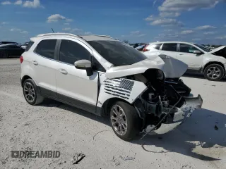2019 Ford EcoSport Titanium with VIN MAJ3S2KE7KC297903, listed as a Copart auction lot 45854425 with 77,788 mi miles and Salvage Title. Bid and sale history available at DreamBid. Image 4.
