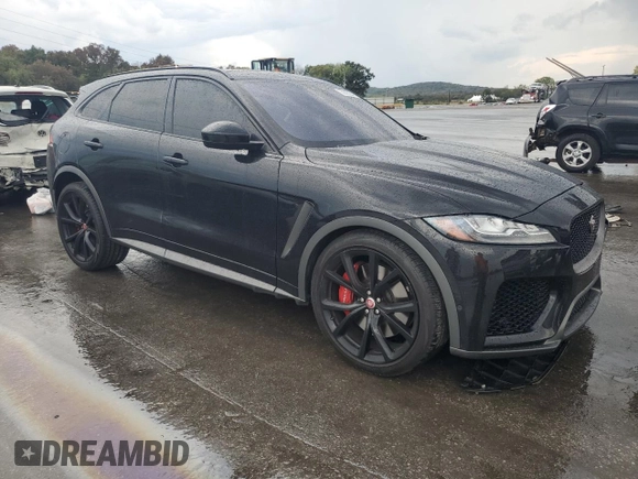 2020 Jaguar F-Pace SVR with VIN SADCZ2EE3LA617303, listed as a Copart auction lot 73005284 with 85,521 mi miles and Salvage Title. Bid and sale history available at DreamBid. Image 4.