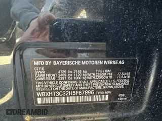 2017 BMW X1 xDrive28i with VIN WBXHT3C32H5F67896, listed as a IAAI auction lot 41823288 with 80,130 mi miles. Bid and sale history available at carsss.com. Image 8.
