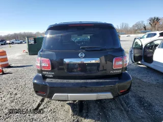 2018 Nissan Armada Platinum with VIN JN8AY2NFXJ9330252, listed as a Copart auction lot 49107385 with 125,596 mi miles and Salvage Title. Bid and sale history available at carsss.com. Image 6.