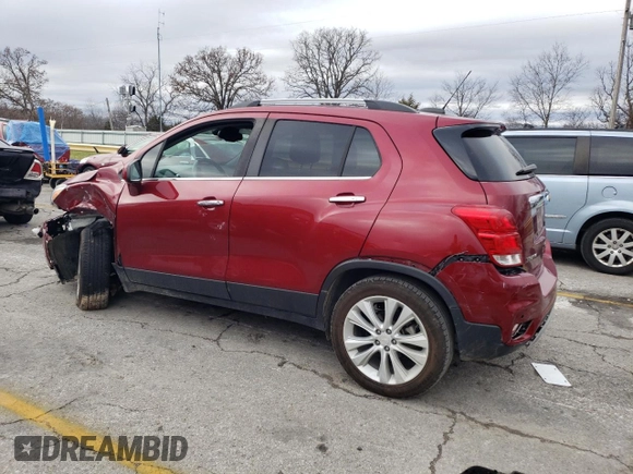 2018 Chevrolet Trax Premier with VIN 3GNCJRSB0JL398058, listed as a Copart auction lot 85088414 with 53,001 mi miles and Salvage Title. Bid and sale history available at carsss.com. Image 2.