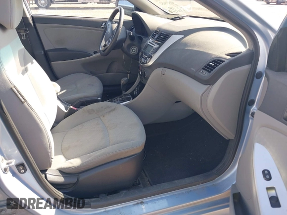 2012 Hyundai Accent SE with VIN KMHCU5AE0CU022050, listed as a IAAI auction lot 41955452 with 140,460 mi miles. Bid and sale history available at carsss.com. Image 5.