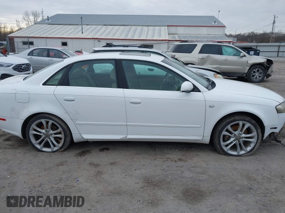 2008 Audi A4 2.0T with VIN WAUDF78E58A046158, listed as a IAAI auction lot 41510500 with 103,664 mi miles and . Bid and sale history available at DreamBid. Image 13.