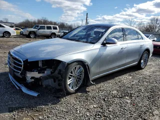2022 Mercedes-Benz S 580 z VIN W1K6G7GB8NA111117, wystawiony jako Copart lot #45589375 z przebiegiem Nie podano mil oraz Szkoda całkowita • Salvage title. Historia ofert i sprzedaży dostępna na DreamBid. Obrazek 1.