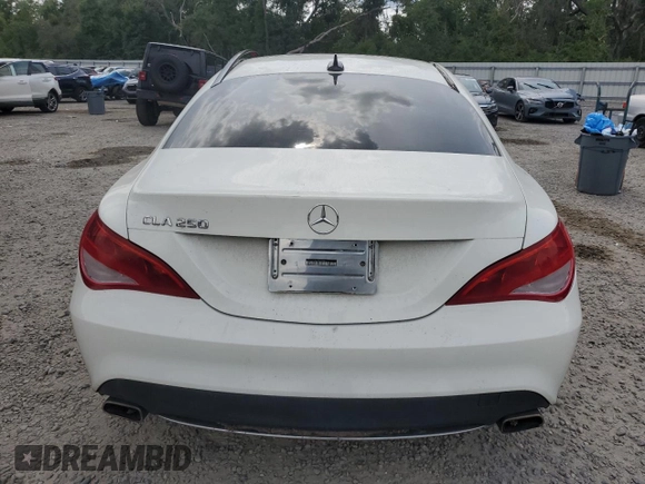 2015 Mercedes-Benz CLA 250 with VIN WDDSJ4EB9FN220682, listed as a Copart auction lot 55696345 with Not Provided miles and Salvage Title. Bid and sale history available at DreamBid. Image 6.