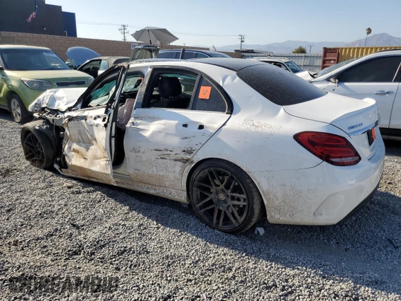 2018 Mercedes-Benz C 43 AMG with VIN 55SWF6EB0JU257229, listed as a Copart auction lot 68947254 with 116,622 mi miles and Non Repairable. Bid and sale history available at carsss.com. Image 2.