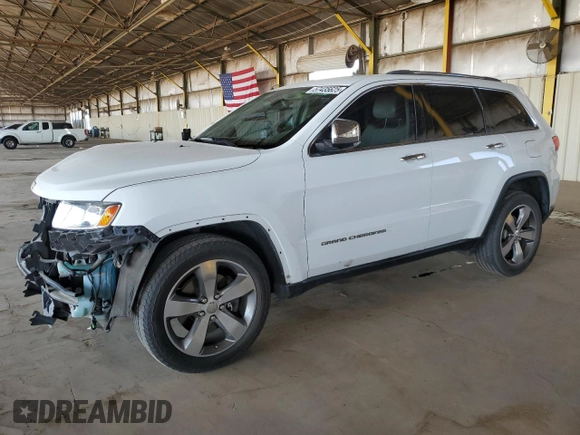 2014 Jeep Grand Cherokee Limited with VIN 1C4RJFBTXEC247661, listed as a Copart auction lot 57435625 with 103,782 mi miles and Salvage title. Bid and sale history available at DreamBid. Image 1.