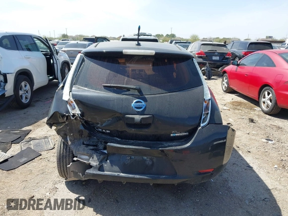 2013 Nissan LEAF SL with VIN 1N4AZ0CP1DC425255, listed as a IAAI auction lot 41792739 with 1 mi miles. Bid and sale history available at carsss.com. Image 16.