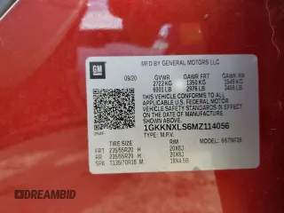 2021 GMC Acadia Denali with VIN 1GKKNXLS6MZ114056, listed as a Copart auction lot 49339025 with Not provided miles and Salvage title. Bid and sale history available at DreamBid. Image 14.