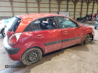 2009 Kia Rio LX with VIN KNADE243696572877, listed as a Copart auction lot 66075394 with 0 mi miles and Non Repairable. Bid and sale history available at carsss.com. Image 3.