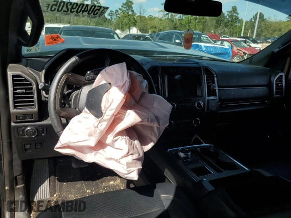 2018 Ford Expedition Max XLT with VIN 1FMJK1HTXJEA65442, listed as a Copart auction lot 50409205 with 136,100 mi miles and Salvage Title. Bid and sale history available at DreamBid. Image 8.