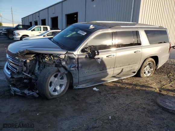 2020 Chevrolet Suburban Premier with VIN 1GNSCJKC5LR163330, listed as a Copart auction lot 85289904 with 83,448 mi miles and Salvage Title. Bid and sale history available at carsss.com. Image 1.